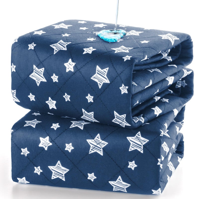 Moonsea Waterproof Bed Pads Washable Absorbent Chuck Pads Non Slip for Incontinence Washable Pee Pads for Dogs Waterproof Mattress Protector for Seniors Bedwetting Kids Hospitals Pets 34x36 2 Pack - Image 3