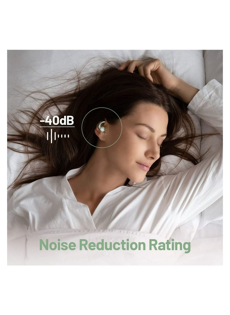 Generic - 2 Pairs Soundproof Earplugs, Ear Plugs for Sleeping, Reusable Silent Anti-Noise dormitory nap, with 40dB Highest NRR,Noise Reduction Hearing Protection Ear Plug for Snoring, Studying, Airplanes,Swimmi - Image 1