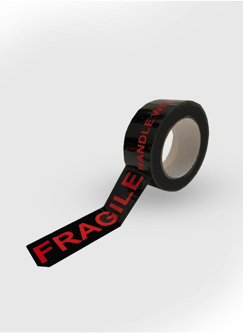 Generic Fragile Tape 2Pack 200m Heavy Duty Red and Black provides both sealing and fragile sticker  - Image 3