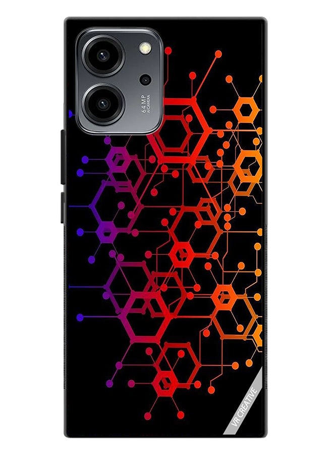 VR CREATIVE Protective Case Cover For Honor 80 SE Abstract Circuit Board Design Multicolour - Image 1