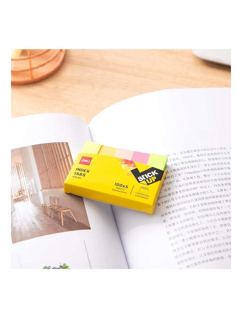 Deli 2-Pack Index Tab 50x15mm Size Multicolour  - Image 4