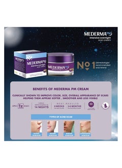 Mederma Mederma Intensive Overnight Cream 30g-Works with Skin's Nighttime Regenerative Activity - Once-Nightly Application Is Clinically Shown to Make Scars Smaller & Less Visible  - Image 2