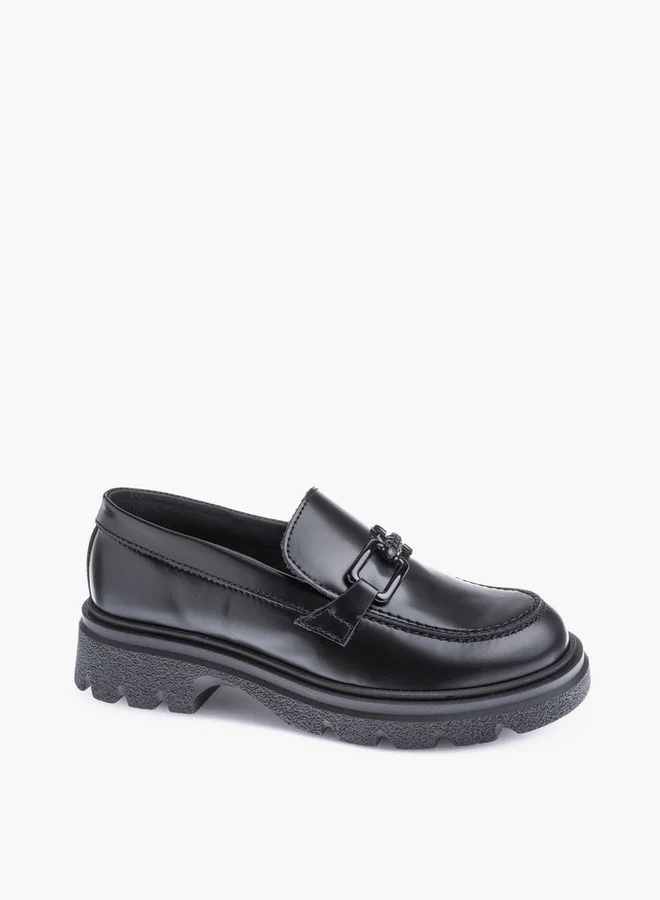 بابلوسكي Girls' Metal Accent Slip-On School Shoes - 873111