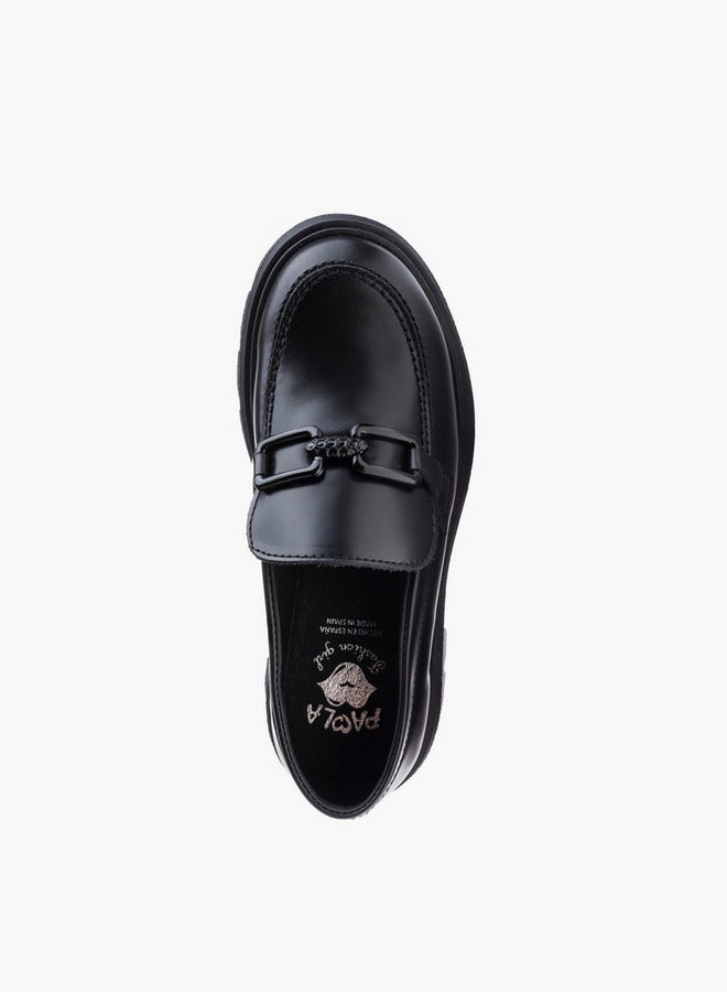 Pablosky Girls' Metal Accent Slip-On School Shoes - 873111 - Image 3