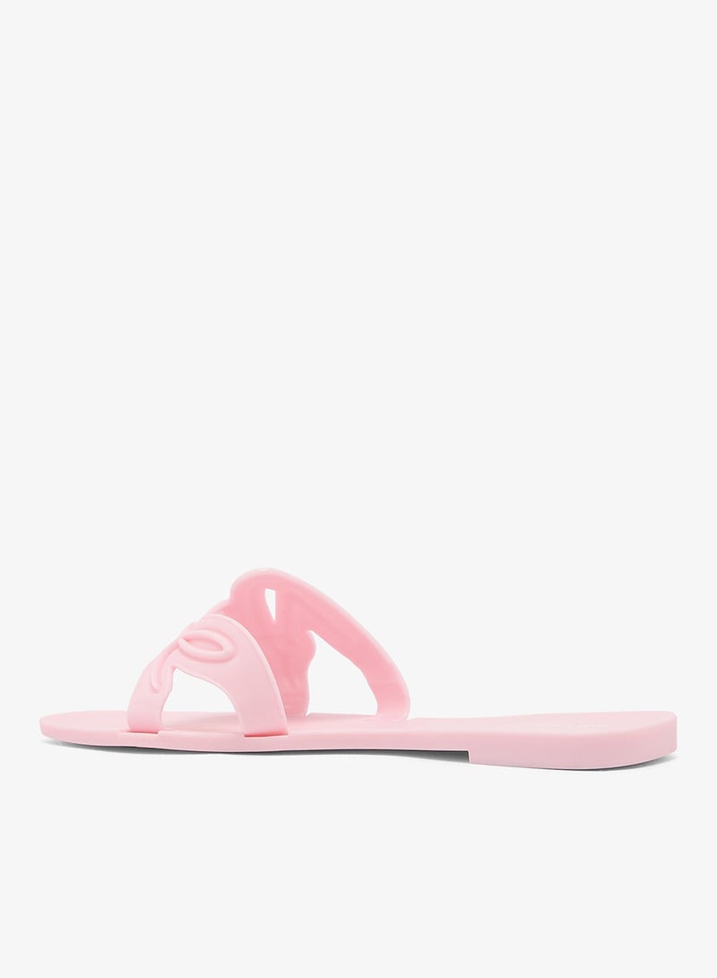 Karl Lagerfeld Jelly Signature Slip On Sandals - Image 3