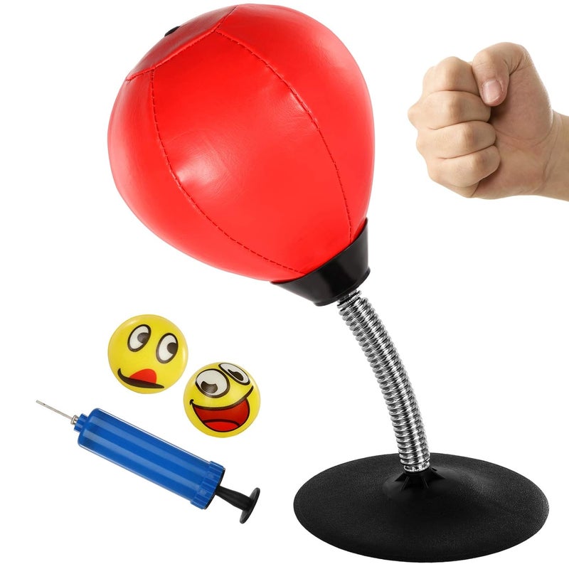Generic Desktop Boxing Punching Ball with Suction Base – Stress Relief Toy for Home & Office - Image 2