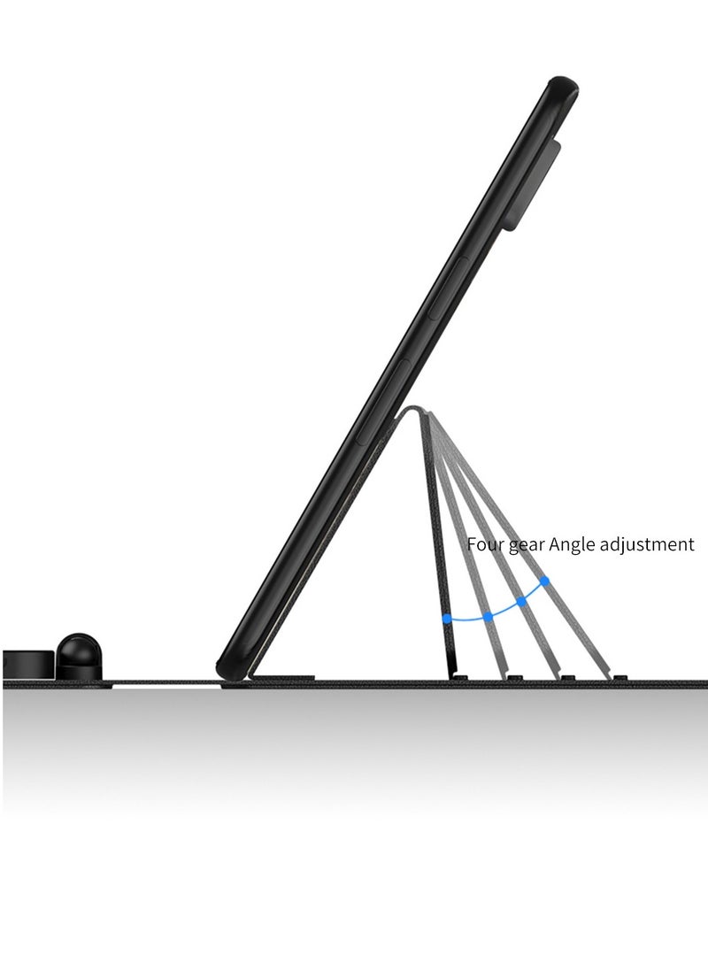 Compatible with Oneplus Open/OPPO Find N3 Keyboard with Bluetooth Mouse and Capacitive Pen Bluetooth Keyboard Wirelessly Connects with Leather Holster