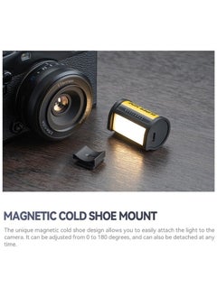 TTArtisan Magnetic LED Light, Rechargeable Mini LED Camera Light 3000K/4500K/6000K CRI95+ for Photography, Super Mini, Magnetic Mount with 0-180 Degrees Adjustment, Lanyard Hole  - Image 4