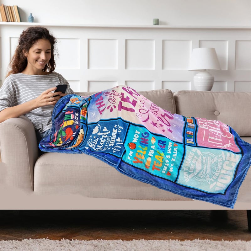 Lviliss Teacher Gifts for Women  Teacher Appreciation Gifts  Gift for Teachers Blankets for Women  Best Teacher Gifts  Teacher Back to School Teachers' Day Throw Blankets 50""x60"" - Image 3