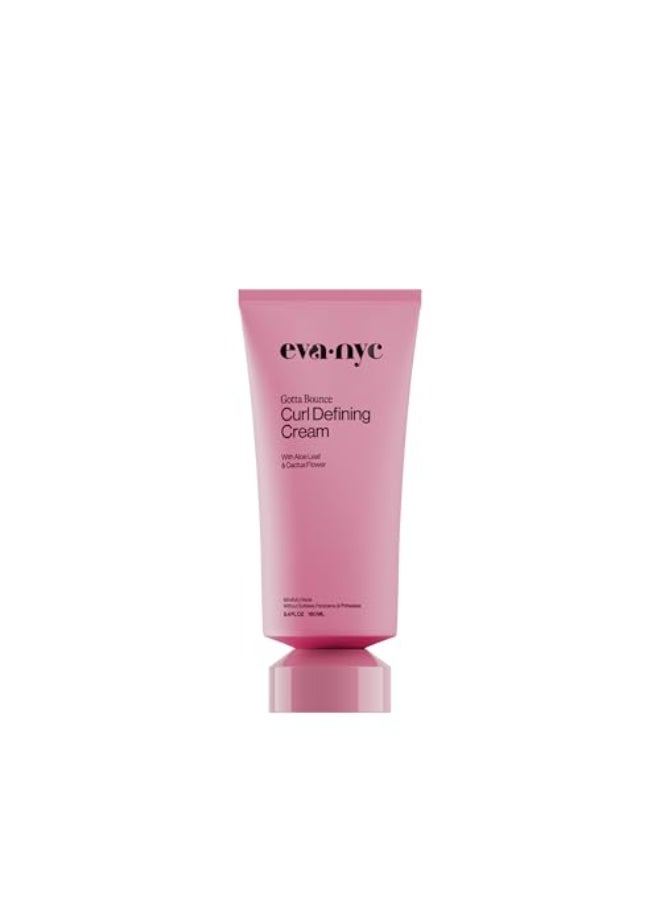 Eva NYC Curl Enhancing Styling Cream Reduce Frizz Hydrate with Aloe Leaf Cactus Flower Define Curl Pattern for Soft Bouncy Hair Sulfate Paraben Free Melon Iris Scent 54 fl oz - Image 1