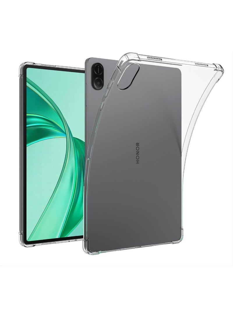 جراب لهاتف Honor Pad X8A، غطاء خلفي ناعم من مادة TPU، غطاء رفيع، حماية من الوسادة الهوائية، جراب متوافق مع Honor Pad X8A، شفاف - Image 1