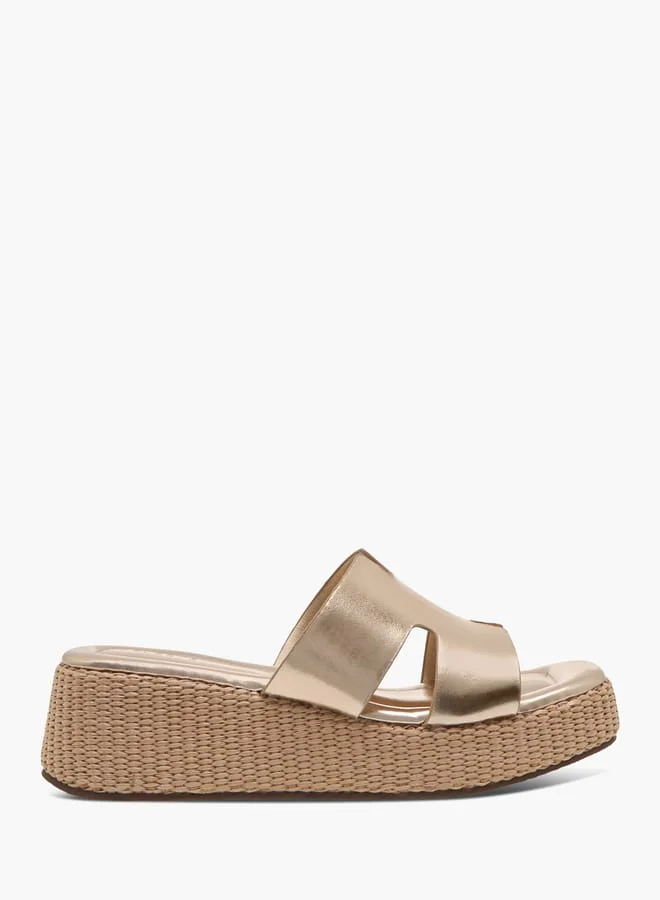 Celeste Women's Textured Slip-On Flatform Sandals