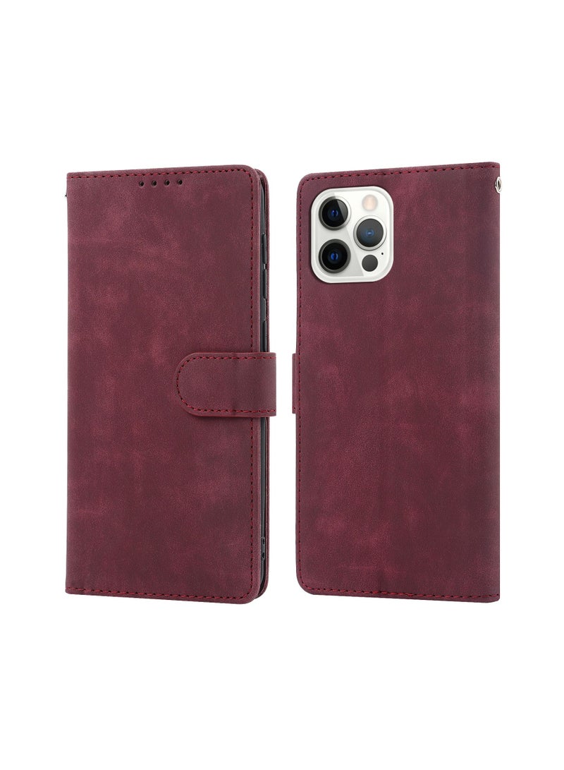 Suteni Flip Cover Card Slots Leather Phone Case for iPhone - Image 1
