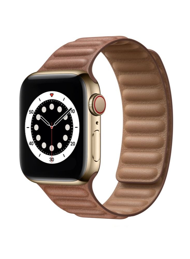Compatible with Apple Watch Band 41mm 40mm 38mm, Genuine Leather Watch Strap Replacement for Apple Watch Series 7/6/5/4/SE/3/2/1 iWatch - Image 1