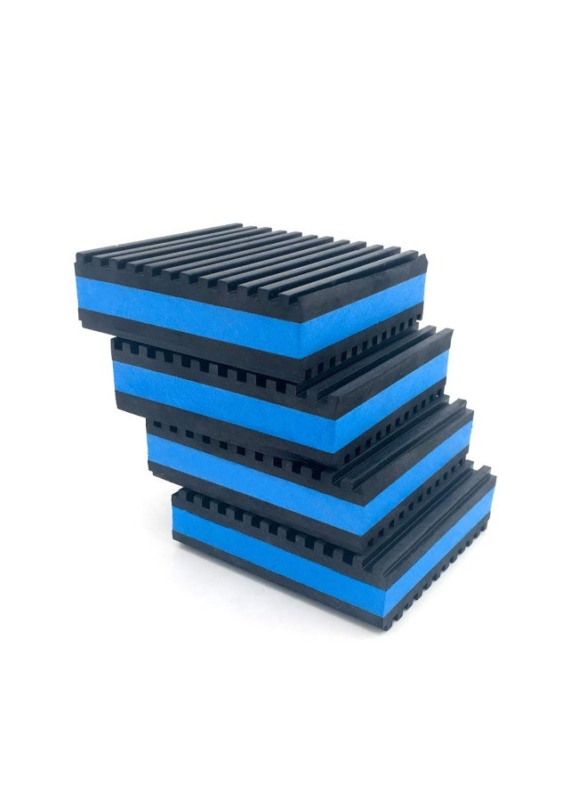 Air Jade 4 Pack Rubber Anti-Vibration Pads, 6 x 6 x 7/8 inches Heavy Duty EVA Vibration Isolation Pads Mats for HVAC, Washers, Compressors, Treadmills, Air Conditioner - Image 1