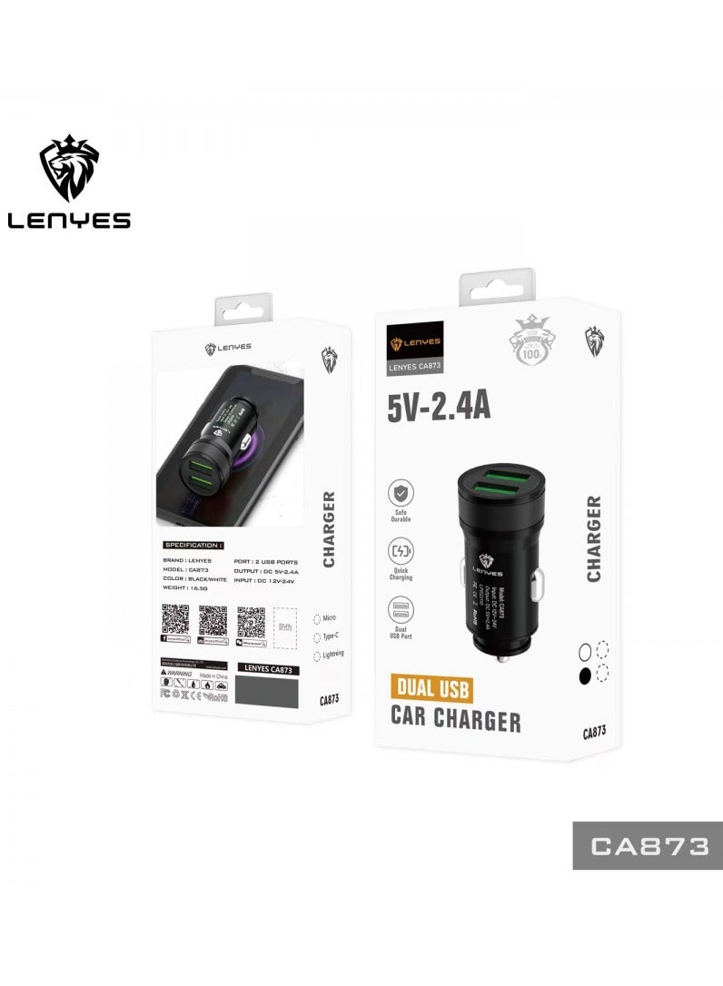 Lenyes Original CA873-USB CAR CHARGER - Image 2