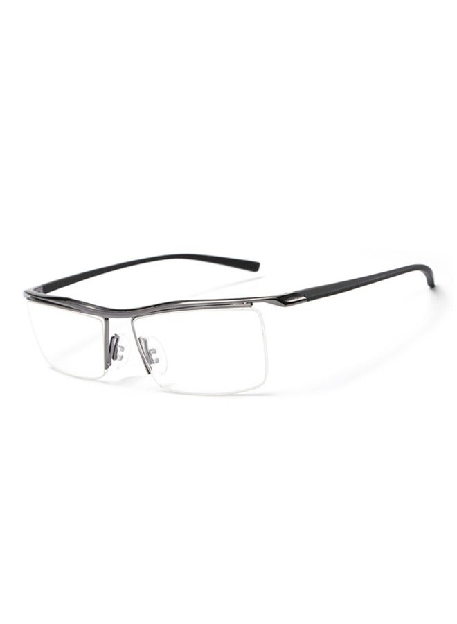 HDCRAFTER Semi-Rimless Rectangular Frame Reading Glasses