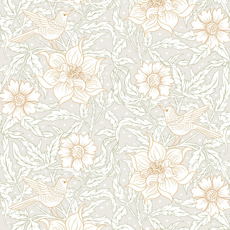 Simon&Siff 17.3"X118" Floral Wallpaper Peel and Stick Vintage Wallpaper Removable Self Adhesive White Contact Paper Renter Friendly for Bedroom Bathroom Drawer Cabinets Decor - Image 4