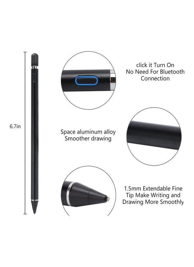 Black Tiger Pen For Apple iPad Stylus Smart Writing Pen Black  - Image 2