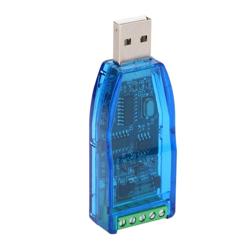 USB Serial Port Adapter ABS Blue 1200m Transmission Distance Industrial Protection TVS ESD Surge - Automatic Data Direction Control 921600bps Baud Rate - TXD RXD Indicator for Windows Linux OS X - Image 1