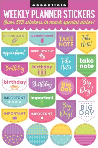 Peter Pauper Press Essentials Weekly Planner Stickers (Set of 575 Stickers) - Image 3
