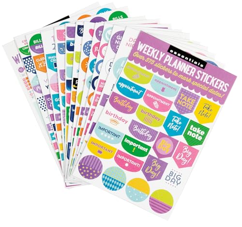 Peter Pauper Press Essentials Weekly Planner Stickers (Set of 575 Stickers) - Image 1