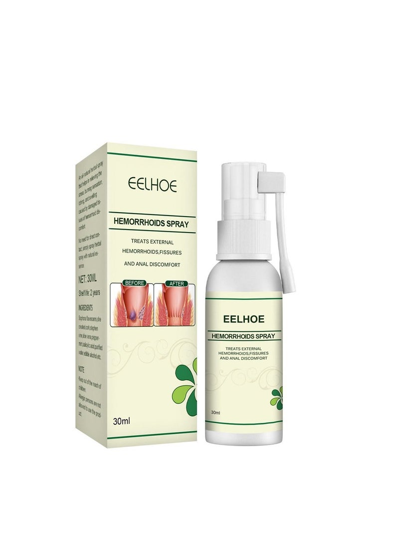 EELHOE Hemorrhoid Spray, Natural Herbal Hemorrhoids Spray Pain Itch Relief, Hemorrhoid and Fissure Treatment, Hemmoroids Treatment Removal Spray (1pcs) - Image 1
