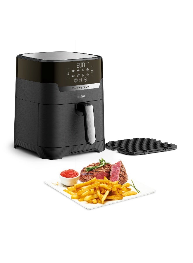 Tefal Easy Fry Precision 2-In-1 Air Fryer And Grill 4.2 L 1550 W EY505827 Midnight Black - Image 2