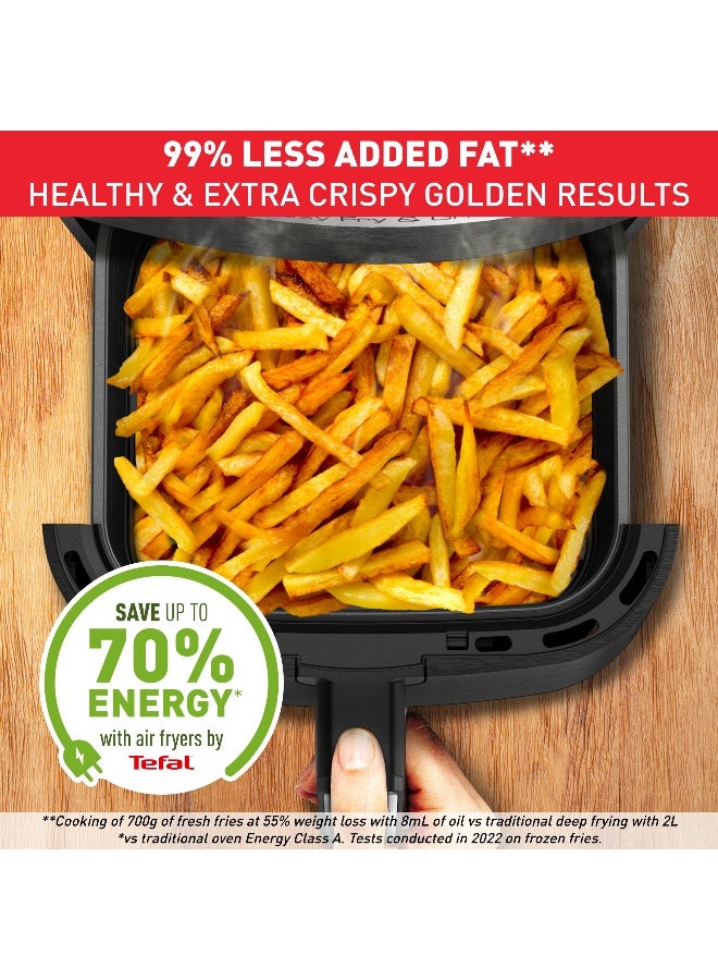 Tefal Easy Fry Precision 2-In-1 Air Fryer And Grill 4.2 L 1550 W EY505827 Midnight Black - Image 4