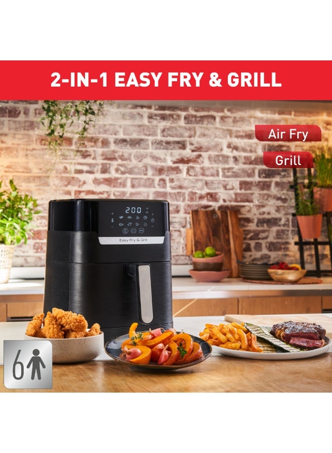 Tefal Easy Fry Precision 2-In-1 Air Fryer And Grill 4.2 L 1550 W EY505827 Midnight Black - Image 3