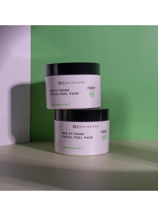 DCL Skincare G20 Radiance Peel Clinical Dose Derm Tested 20% Glycolic Acid Resurfacing Pads Reduces Fine Lines And Wrinkles 50 Count - Image 4