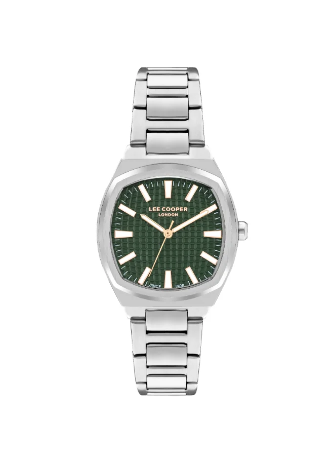 لي كوبر Lee Cooper Women 's Green Dial Analog watch - LC07985.370