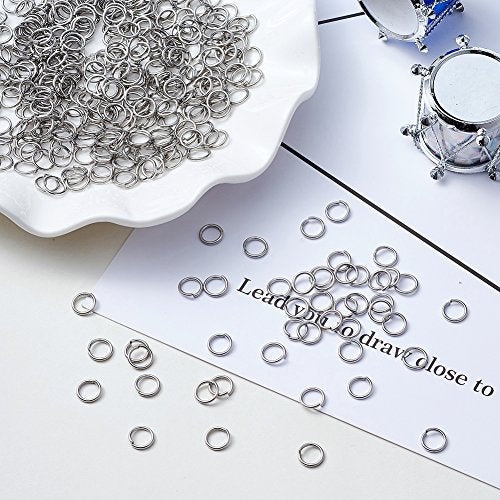 KISSITTY 2000Pcs 6mm Stainless Steel Open Jump Rings Connectors 0.8mm Thick Chainmail Making Jewelry Findings - Image 5