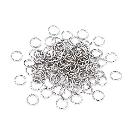 KISSITTY 2000Pcs 6mm Stainless Steel Open Jump Rings Connectors 0.8mm Thick Chainmail Making Jewelry Findings - Image 1