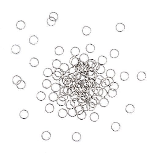 KISSITTY 2000Pcs 6mm Stainless Steel Open Jump Rings Connectors 0.8mm Thick Chainmail Making Jewelry Findings - Image 2