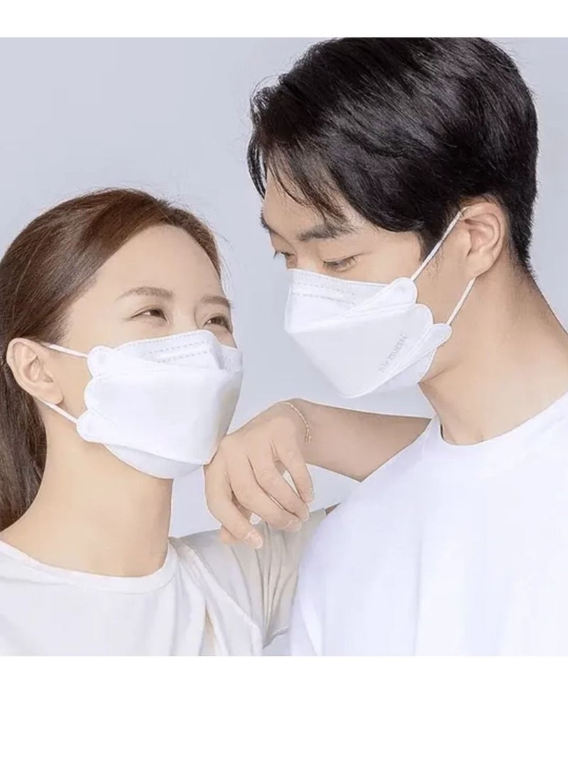 Air QUEEN Pack Of 50 Pieces Nanofiber Filter Face Mask For Adults White  - Image 4