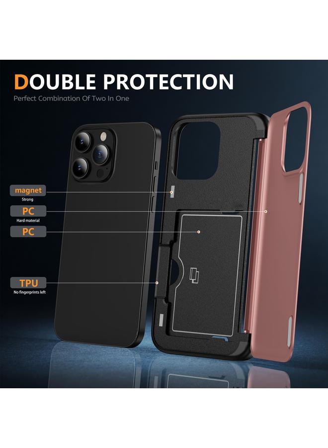 S-TOP Case For iPhone 14 Pro Max 3 in 1 Flip Holder Phone Case - Image 3