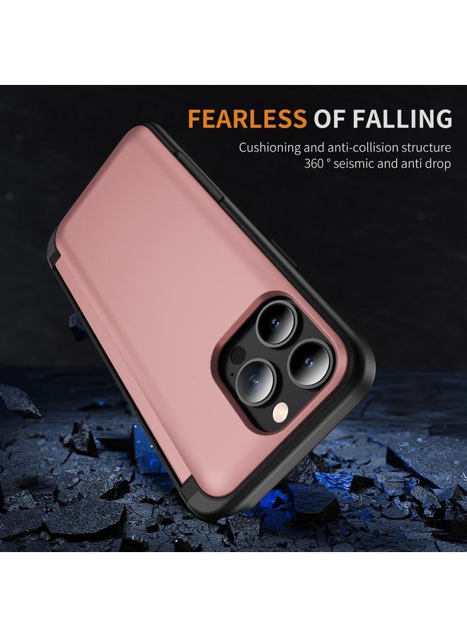 S-TOP Case For iPhone 14 Pro Max 3 in 1 Flip Holder Phone Case - Image 5