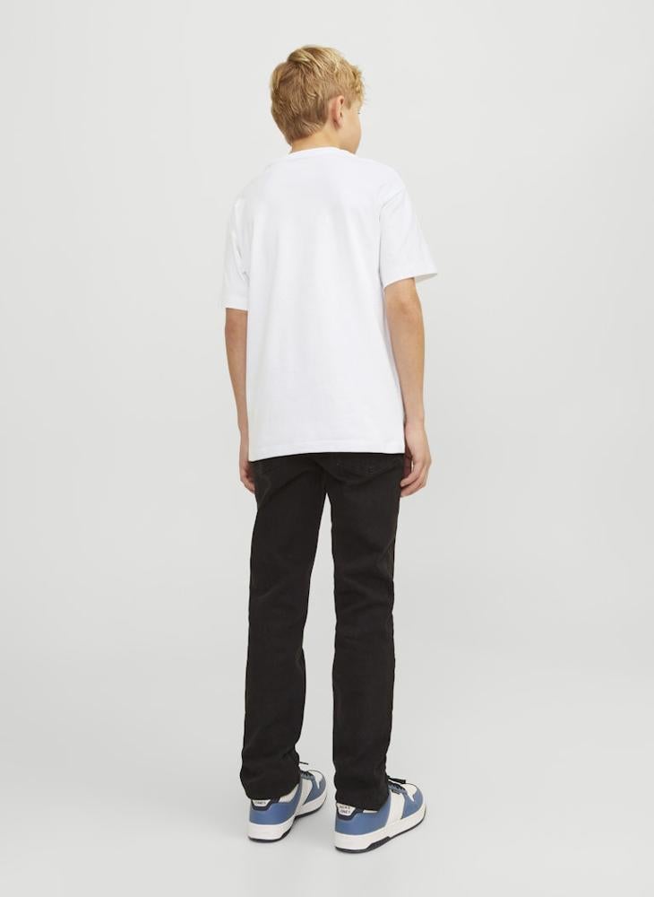 Jack & Jones Junior Kids Logo Crew Neck T-Shirts - Image 2
