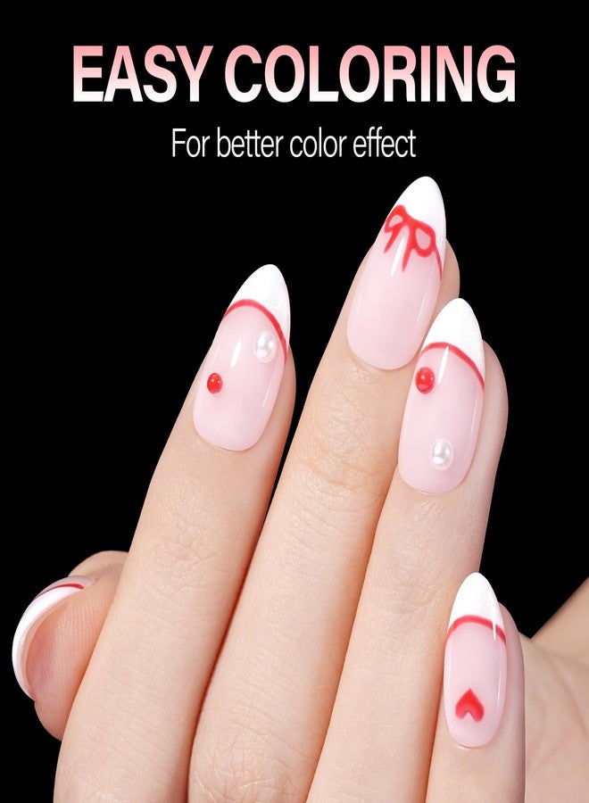 AILLSA Short Almond Nail Tips, 15 Sizes 240PCS Preshaped Soft Clear Gel Nails Tips Full Cover False Nails Tip Short Almond Shaped Tips - Image 2
