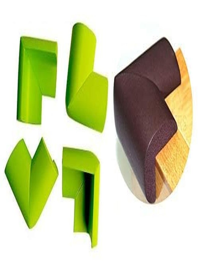 FIKKANI U Shape Glass Table Corner Protector Essential Protection for Children| Thick Design Corners| Baby Safety Edge Guards Multi Color (Pack of 4) - Image 1