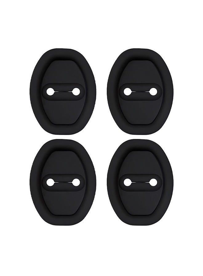 4PCS Silicone Car Door Lock Cover for Car Door Protector and Noise Reduction,Universal Automotive Exterior Accessories  - Image 1