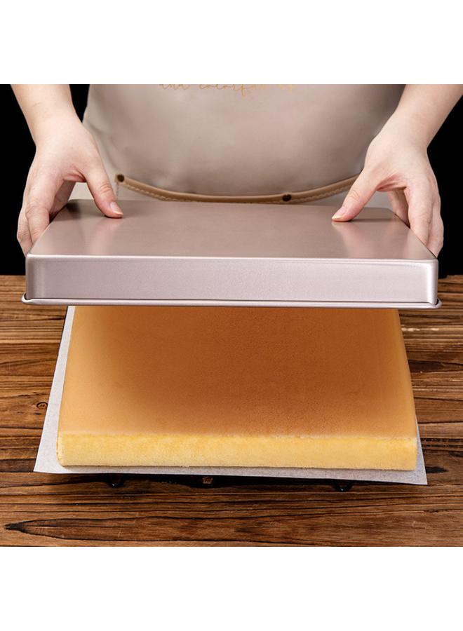 Bluejw Household Non-stick Nougat Snowflake Crisp Dry Baking Tools 28 × 28 Square Cake Roll Baking Pan Mold - Image 4