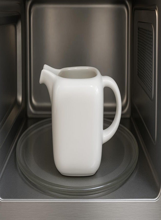 Mirakii وعاء صلصة أو شاي أو مرق من الخزف الأبيض من ميراكي سعة 480 مل، وعاء كريمة أو وعاء حليب، آمن للاستخدام في الميكروويف وغسالة الصحون (ميراكي 143) - Image 4