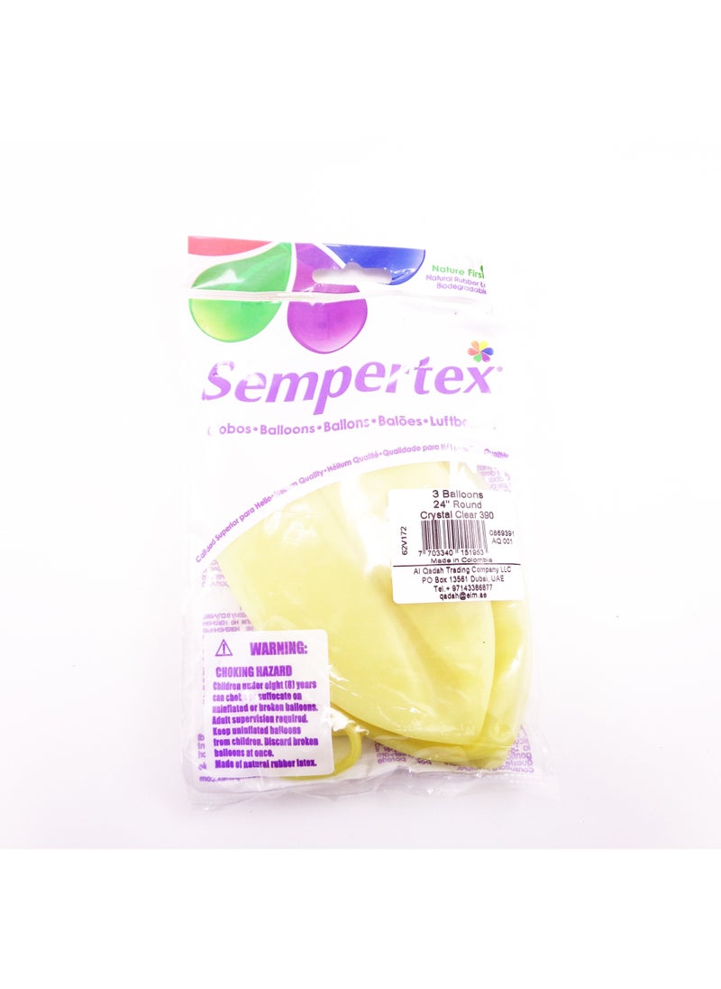 Sempertex - Sempetex 60g Latex Balloons, Clear - Image 1