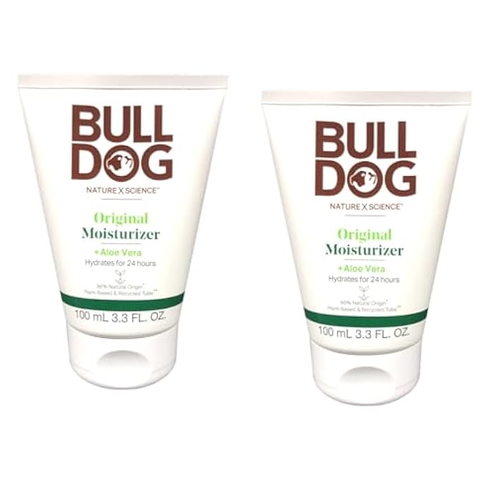 Bulldog Skincare Original Moisturizer For Men. With Aloe Vera, 3.3 fl. oz., (Pack of 2) - Image 1