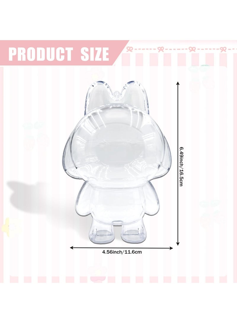 1pcs Transparent Doll Case for 17 cm Doll Cryingbaby Doll, Protective Key Ring for Crying Again Plush Figure, Plastic Clear Display Box (Figure Not Included)  - Image 2