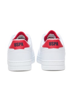 U.S. Polo Assn. Men's White and Red Low-Top Sneakers - Lightweight Classic Lace-Up Design, Comfortable for Everyday Outfits  - Image 4