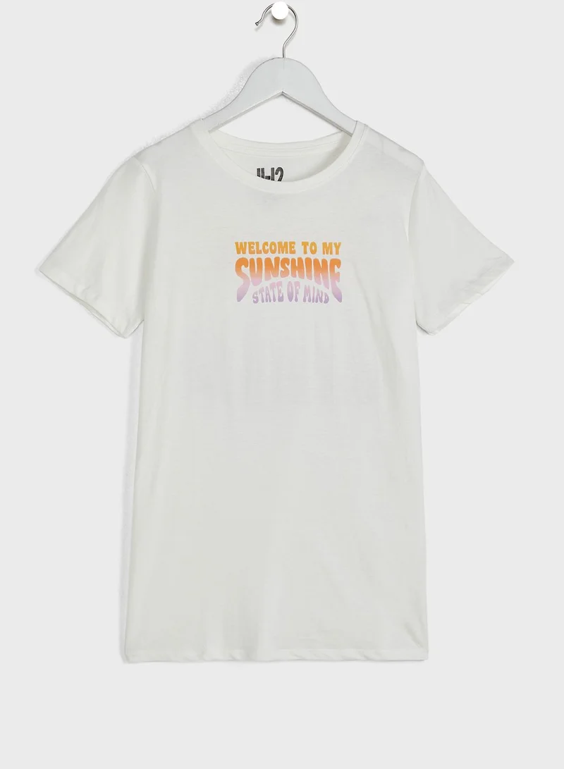 Cotton On Youth Slogan T-Shirt