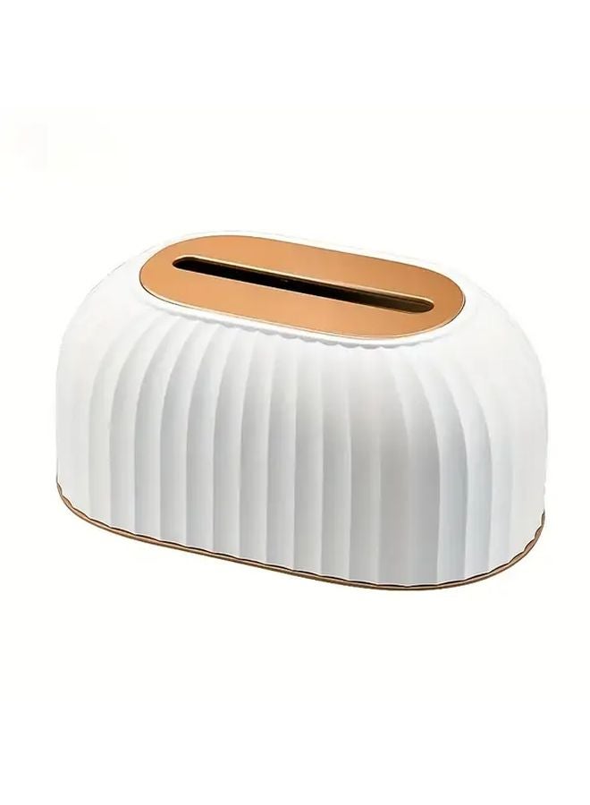 Modern Automatic Lift Tissue Box Light White With Storage For Home Living Room - Image 1